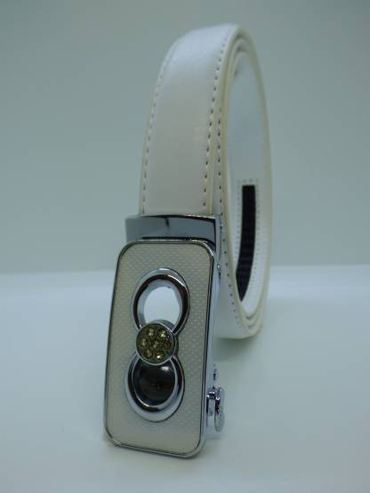 Ceinture automatique Fahion Blanche Strass 2.2 cm Nouveauté